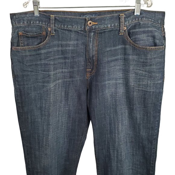 Lucky Brand Mens Size 40 x 30 Jeans Denim 221 Original Straight Stretch 5 Pocket - Picture 3 of 13